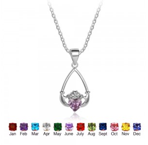 Personalized Birthstone Necklace JEWJONE101918